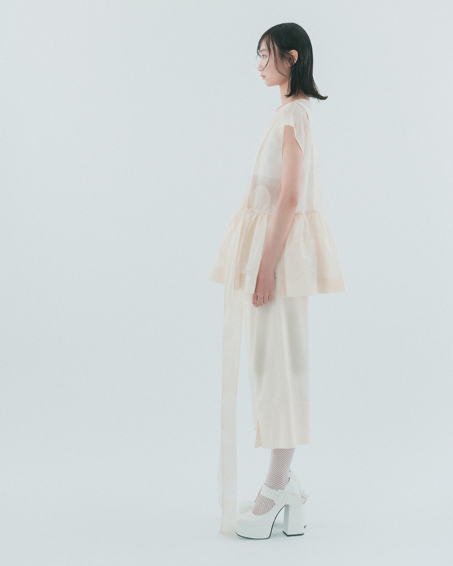 Rice Double Pleated Wide Pants