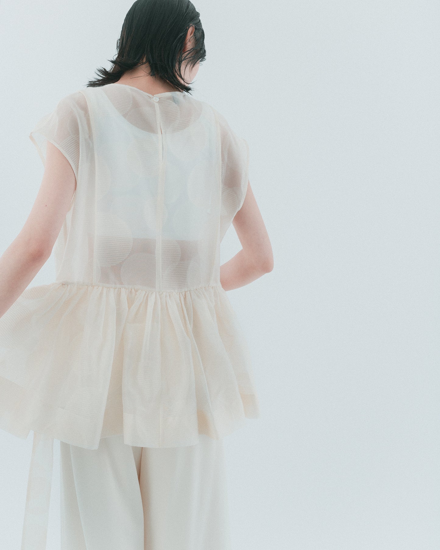 Rice Double Pleated Wide Pants
