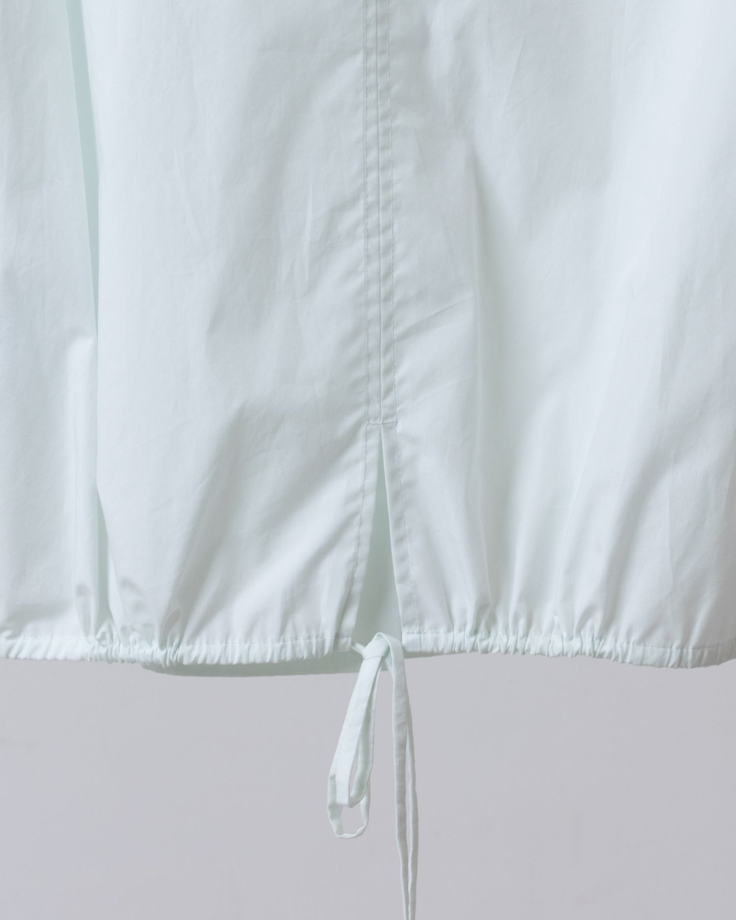 Fake Two-Piece Layered Short-Sleeved Shirt (Light Blue)