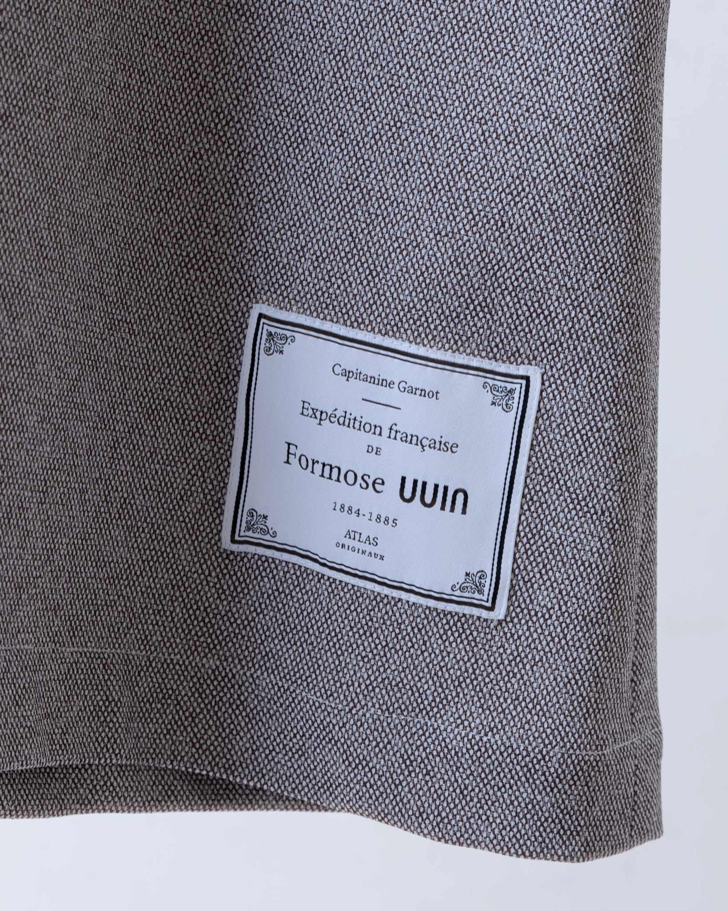 Two-tone jacquard knitted patchwork dress (gray)