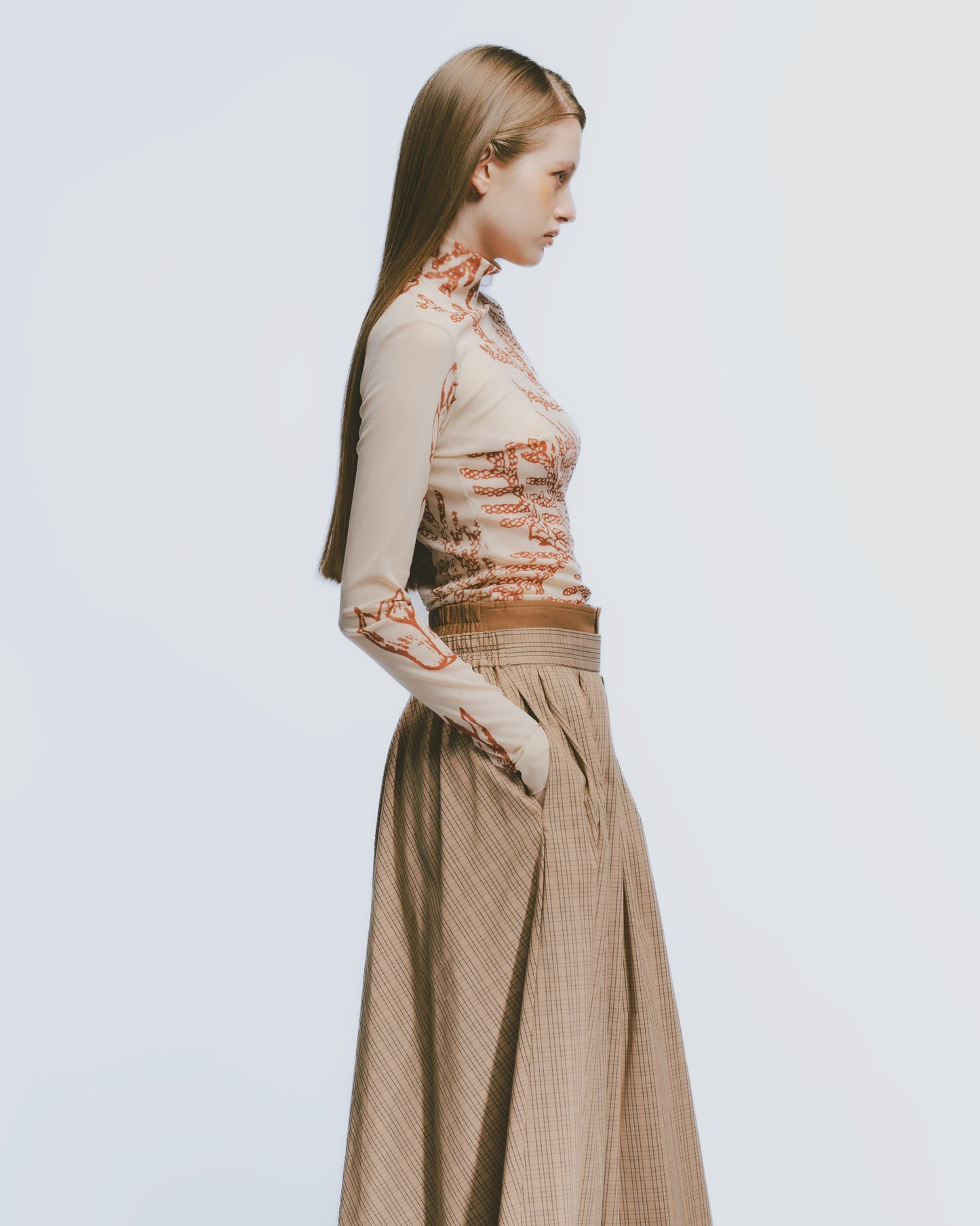 Coniferous Print Khaki Tatoo Shirt