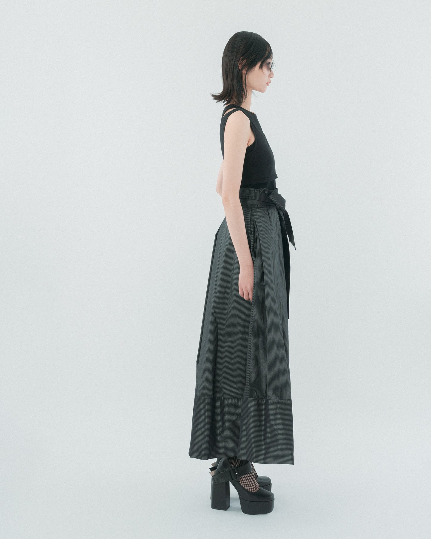 Two-piece black vest