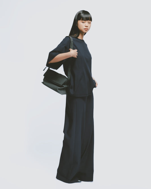 街頭質感厚磅針織長褲