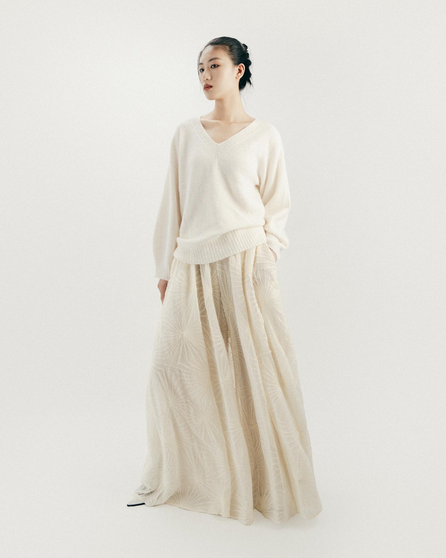 Off-white V-neck sweater