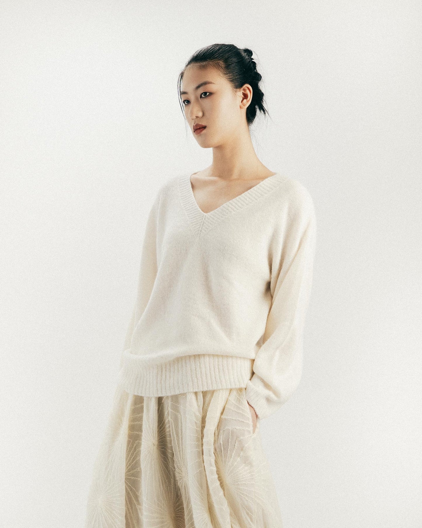 Off-white V-neck sweater