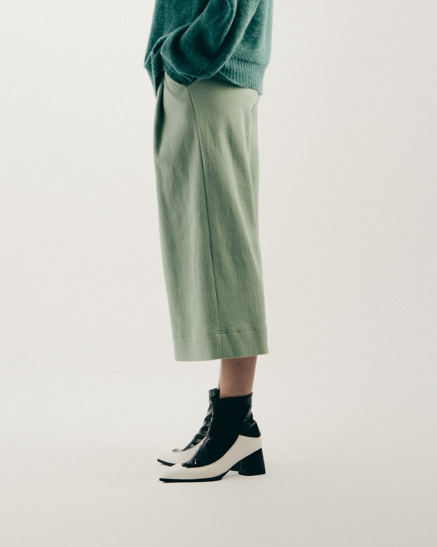 Rice Double Pleated Wide Pants
