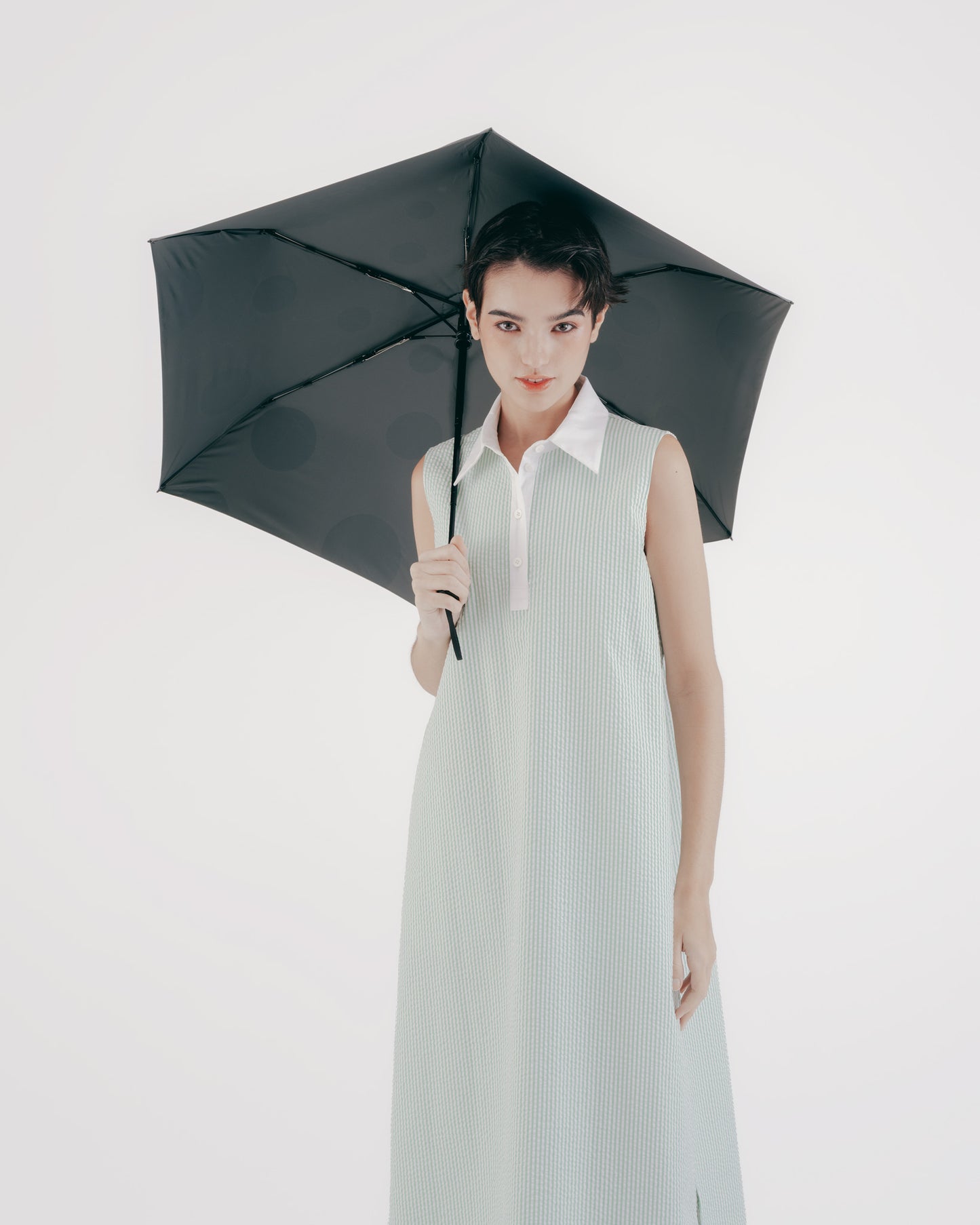 UUIN雨點碳纖輕量自動傘(灰綠)