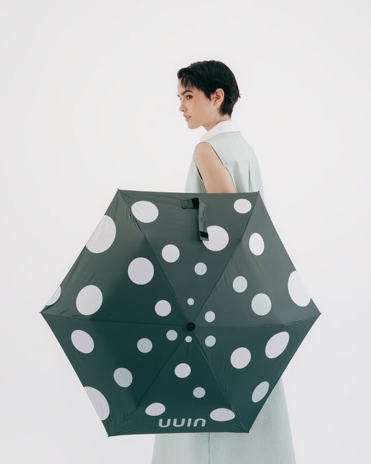 UUIN雨點碳纖輕量自動傘(灰綠)