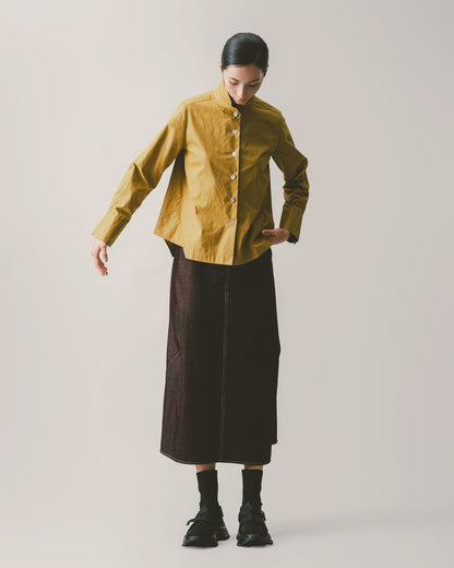 真絲金箔感襯衫