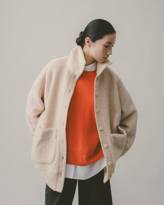 Teddy Bear Loose Turtleneck Jacket
