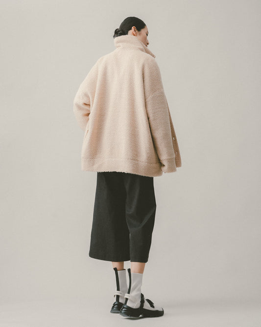 Teddy Bear Loose Turtleneck Jacket