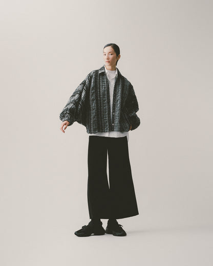 黑灰色條紋外套