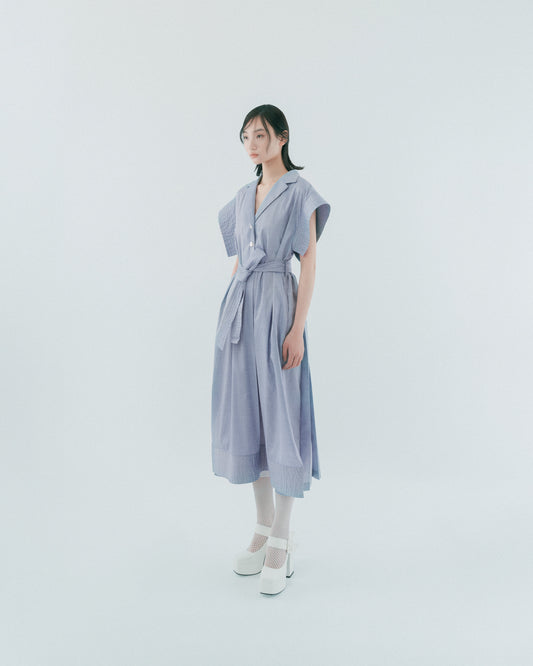 Blue suit and tie dress 