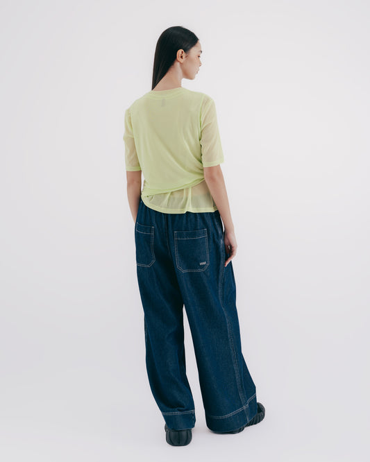 Two-piece sheer top (fruit green) 