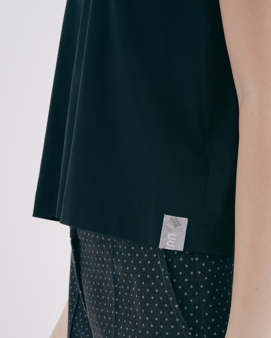 Stylish Sailor Collar Knit Top (Black) 