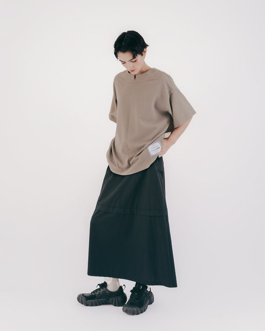 Reversible Bubble Weave Oversize Top 