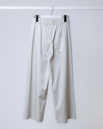 結構感拼接寬版長褲(灰色)