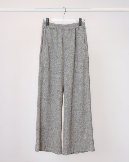 環保灰側邊剪接寬褲