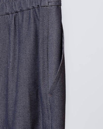 黑咖牛仔拼接魚尾長裙