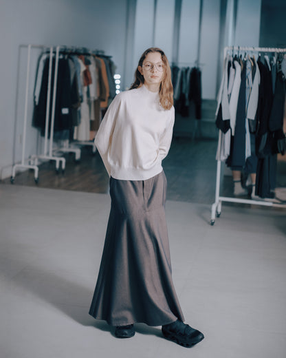 黑咖牛仔拼接魚尾長裙