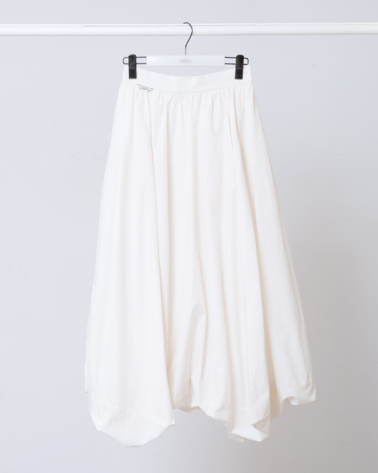 錐角泡泡圓裙(白色)