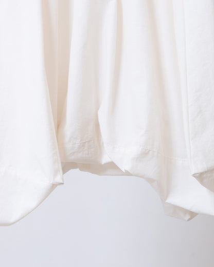 錐角泡泡圓裙(白色)