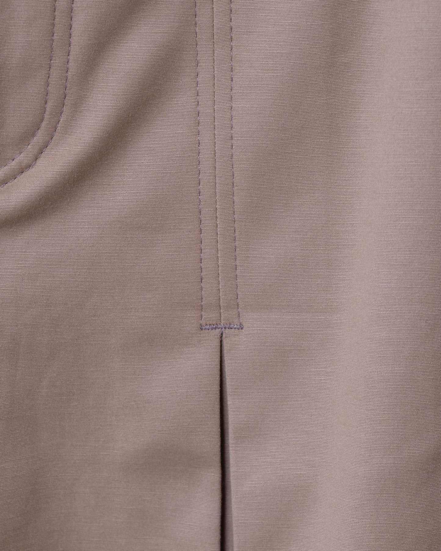 雙縫線寬版牛仔褲(卡其)