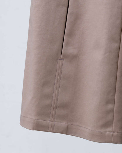 雙縫線寬版牛仔褲(卡其)