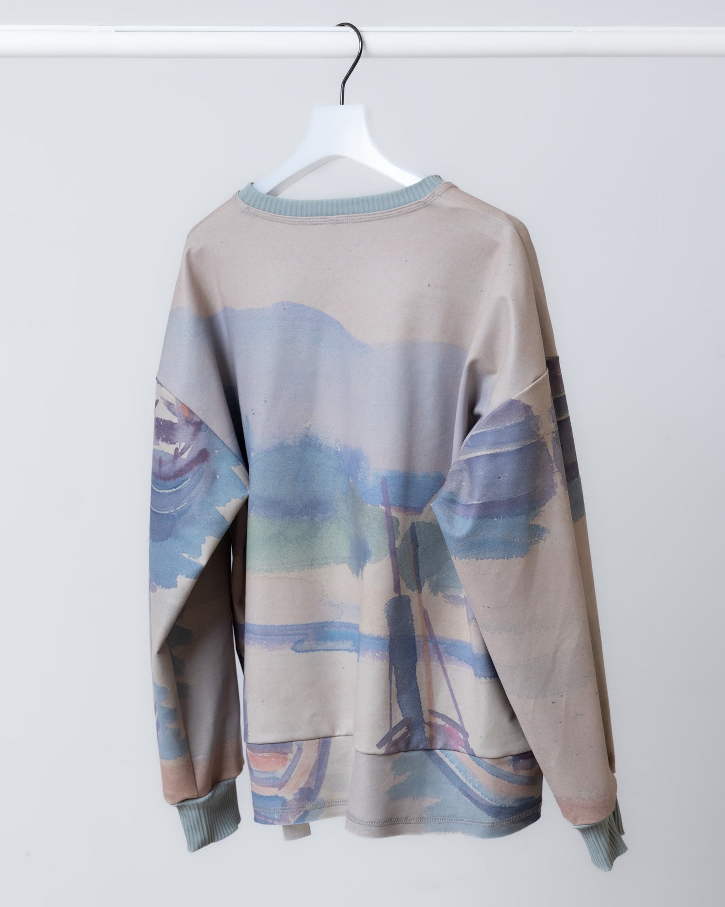 港口印花長袖上衣