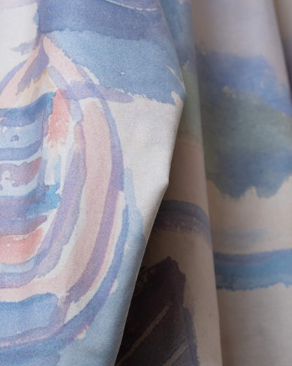 港口印花長袖上衣