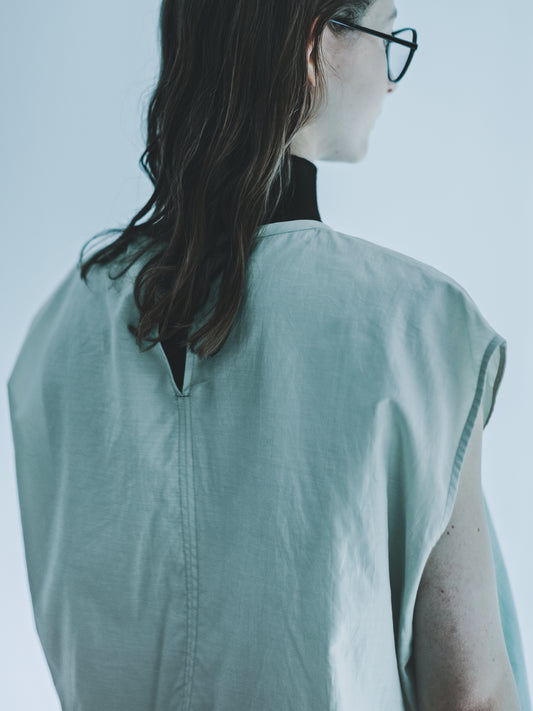 Lightweight Drop Shoulder Cloud Top (Light Green) 