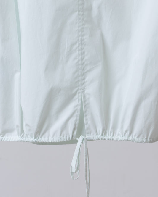 Fake Two-Piece Layered Short-Sleeved Shirt (Light Blue) 