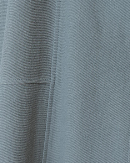 純色斜紋拼接A字裙