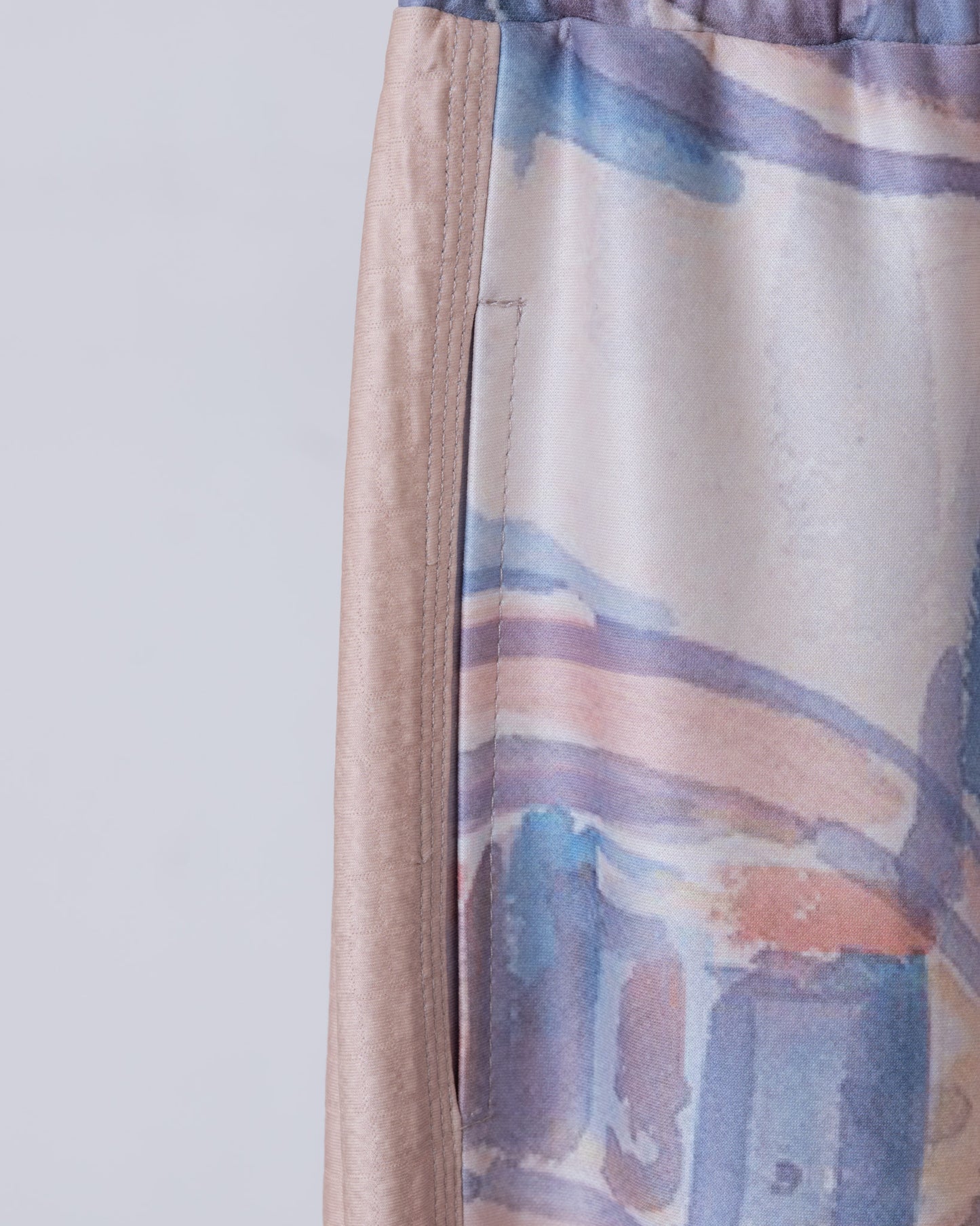 藝術家倪蔣懷手稿剪接寬褲(印花)