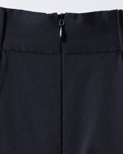 錐角泡泡圓裙(黑色)