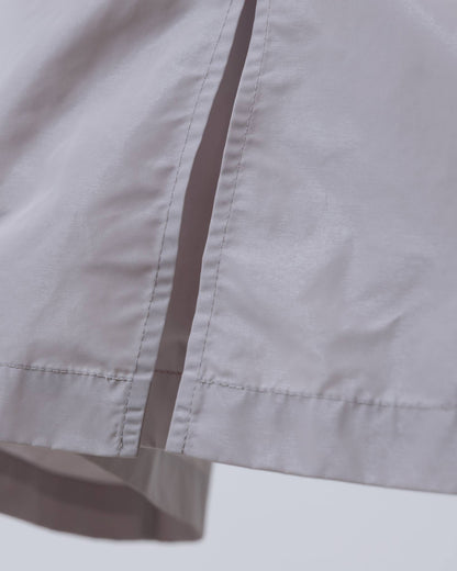 光澤質感高領風衣外套