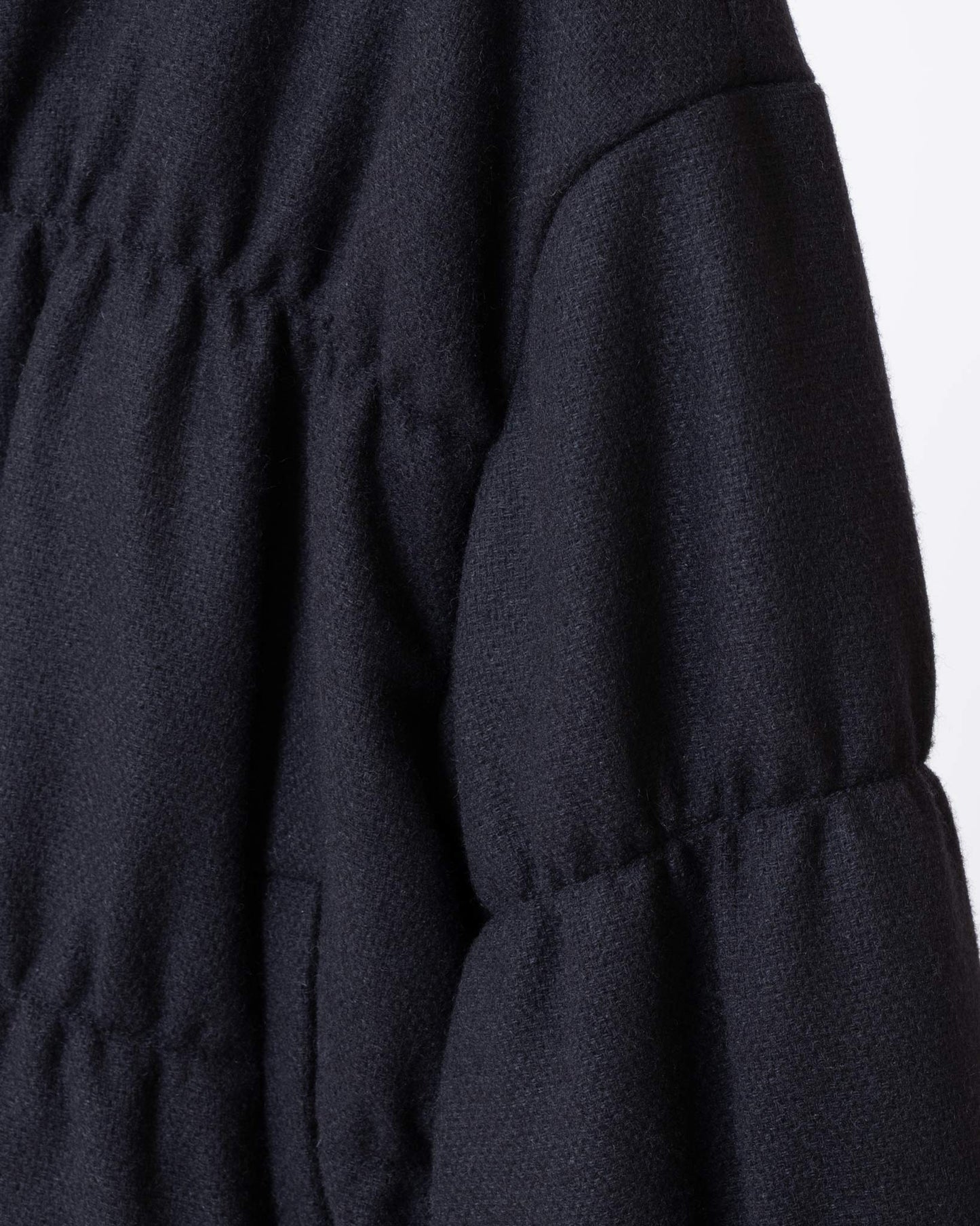 絨毛絎縫鋪棉外套(黑色)