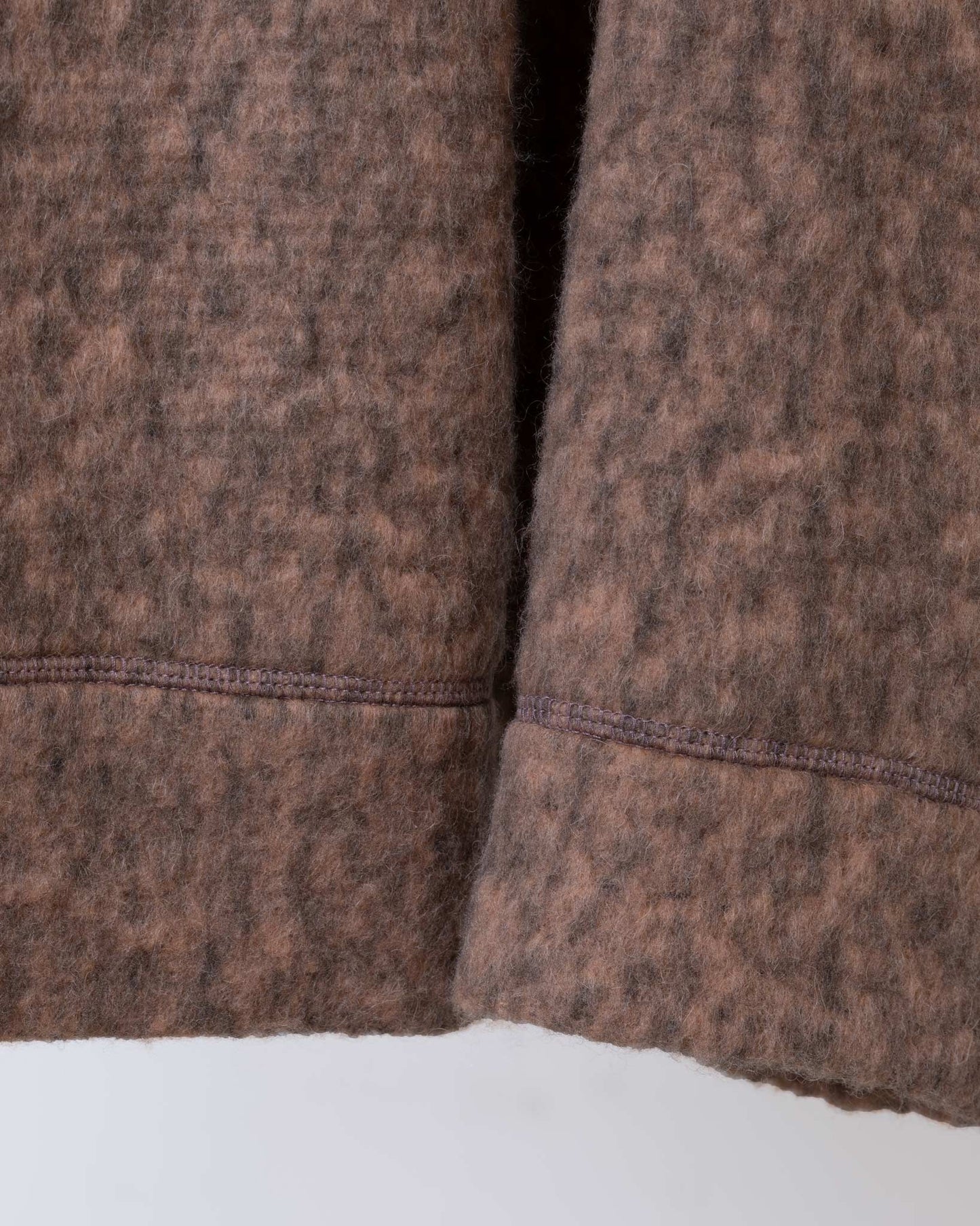 毛絨開襟外套(卡其)