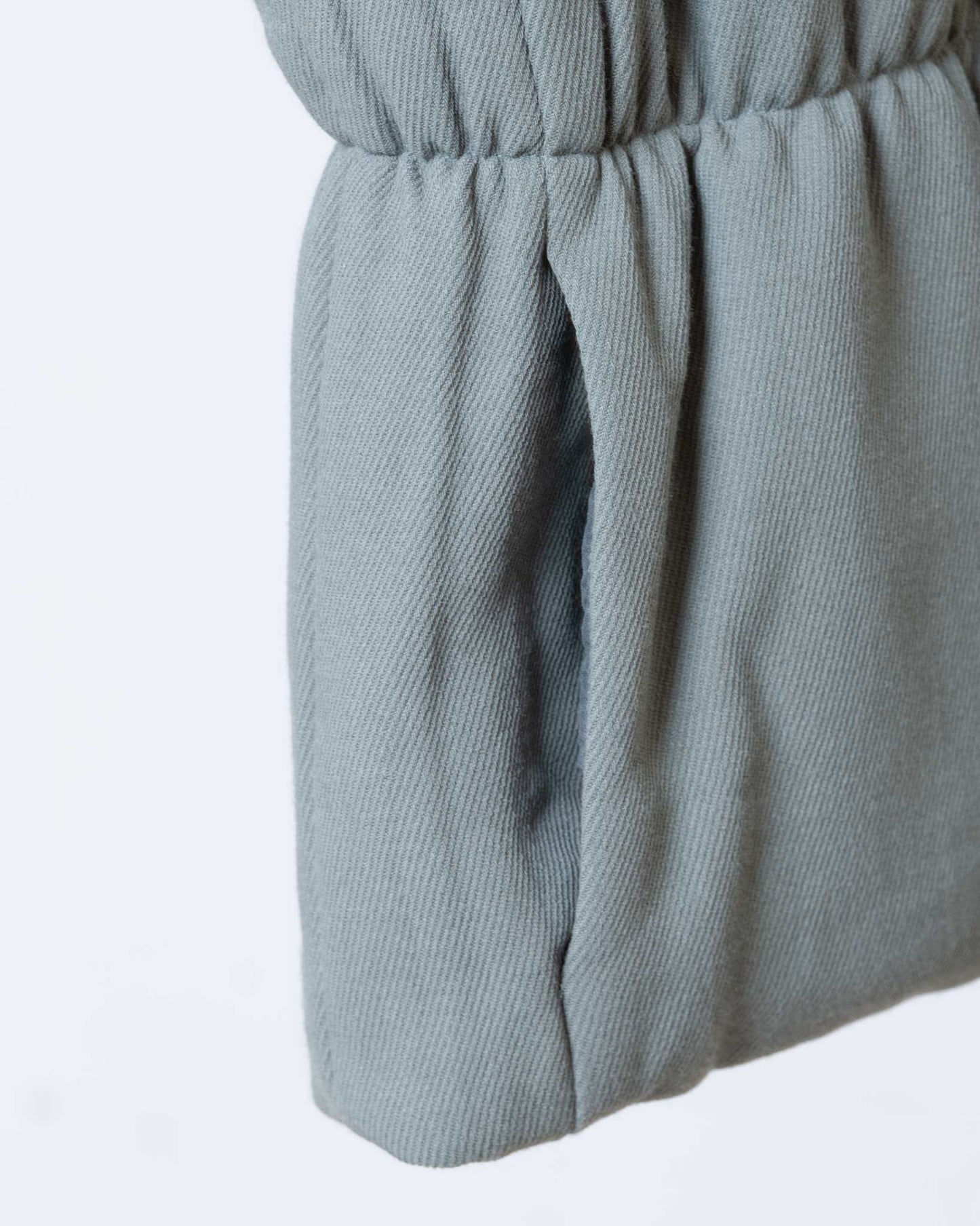 羊毛混紡鋪棉背心(綠色)