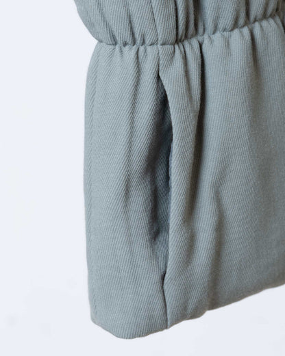 羊毛混紡鋪棉背心(綠色)