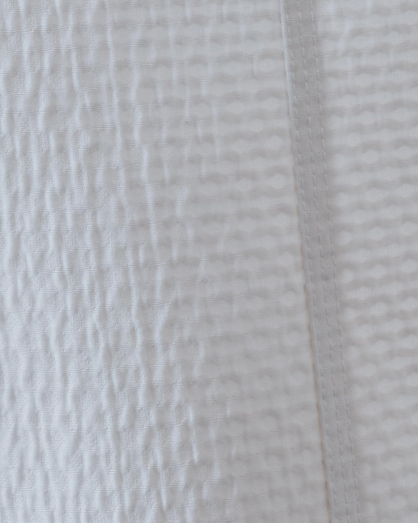 Double-sided textured A-line dress (white) 