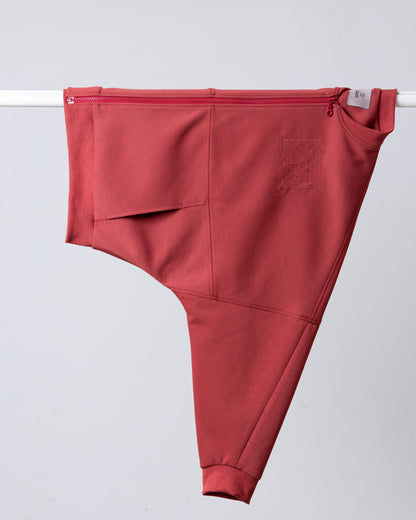 立體剪裁休閒外套(磚紅)