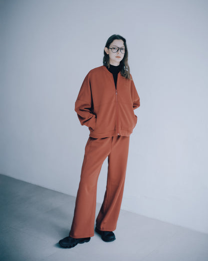 立體剪裁休閒外套(磚紅)