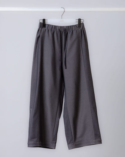 綁帶抽繩直筒長褲(黑咖)