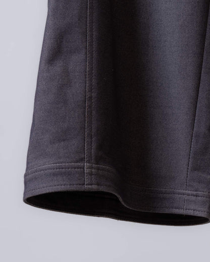 綁帶抽繩直筒長褲(黑咖)