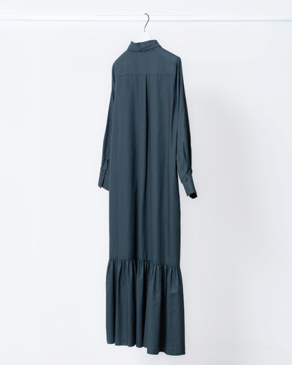 水兵領結魚尾長洋裝(深綠)