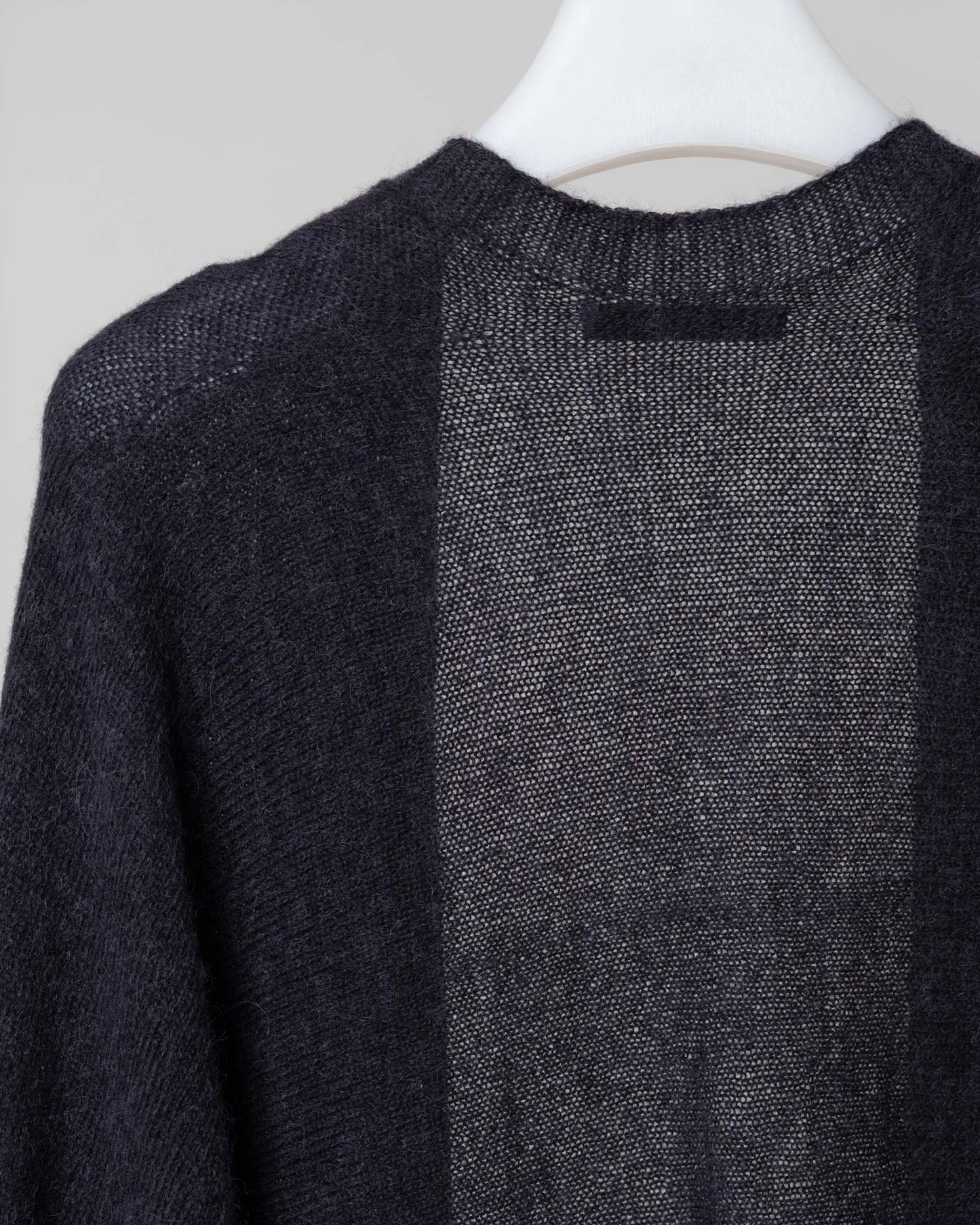 無釦開襟針織外套(鐵灰)