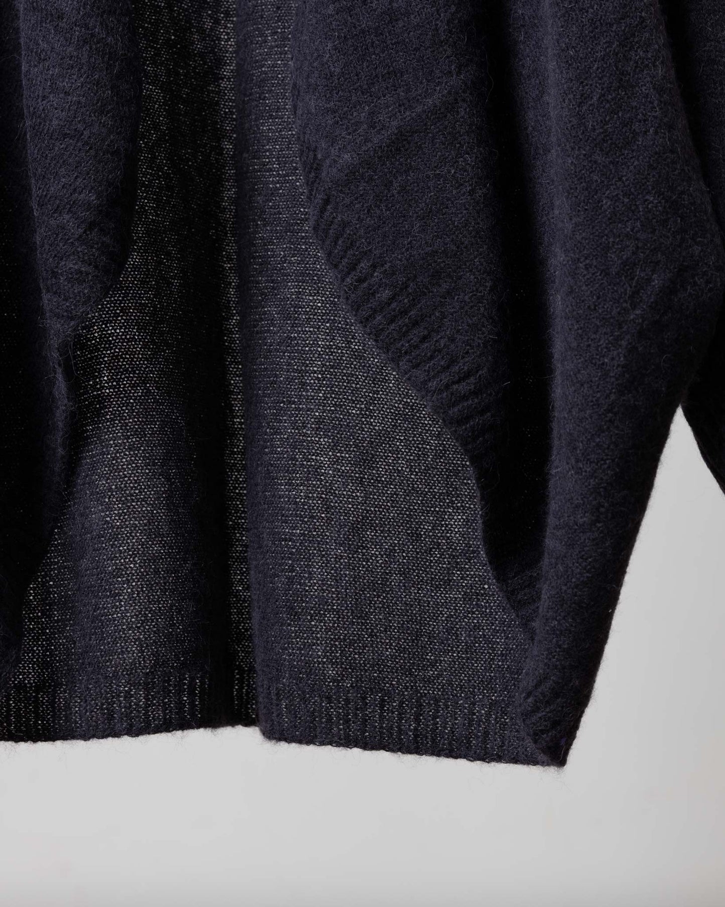 無釦開襟針織外套(鐵灰)