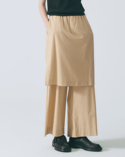 細條裙片直筒褲