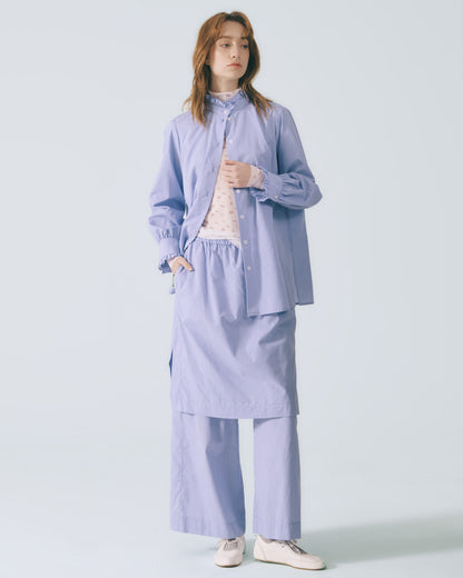 細條裙片直筒褲